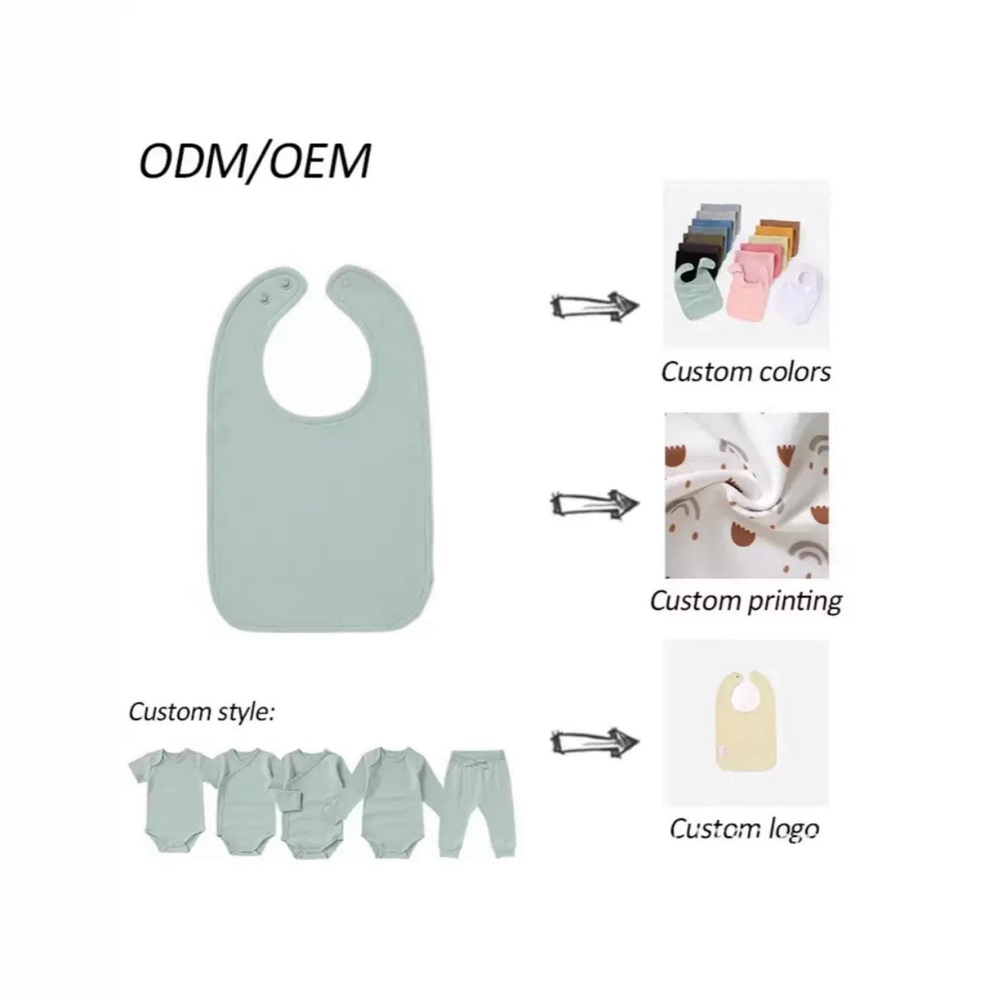 Organic Cotton Baby Bib – Soft Pink Feeding Bib for Babies and Toddlers