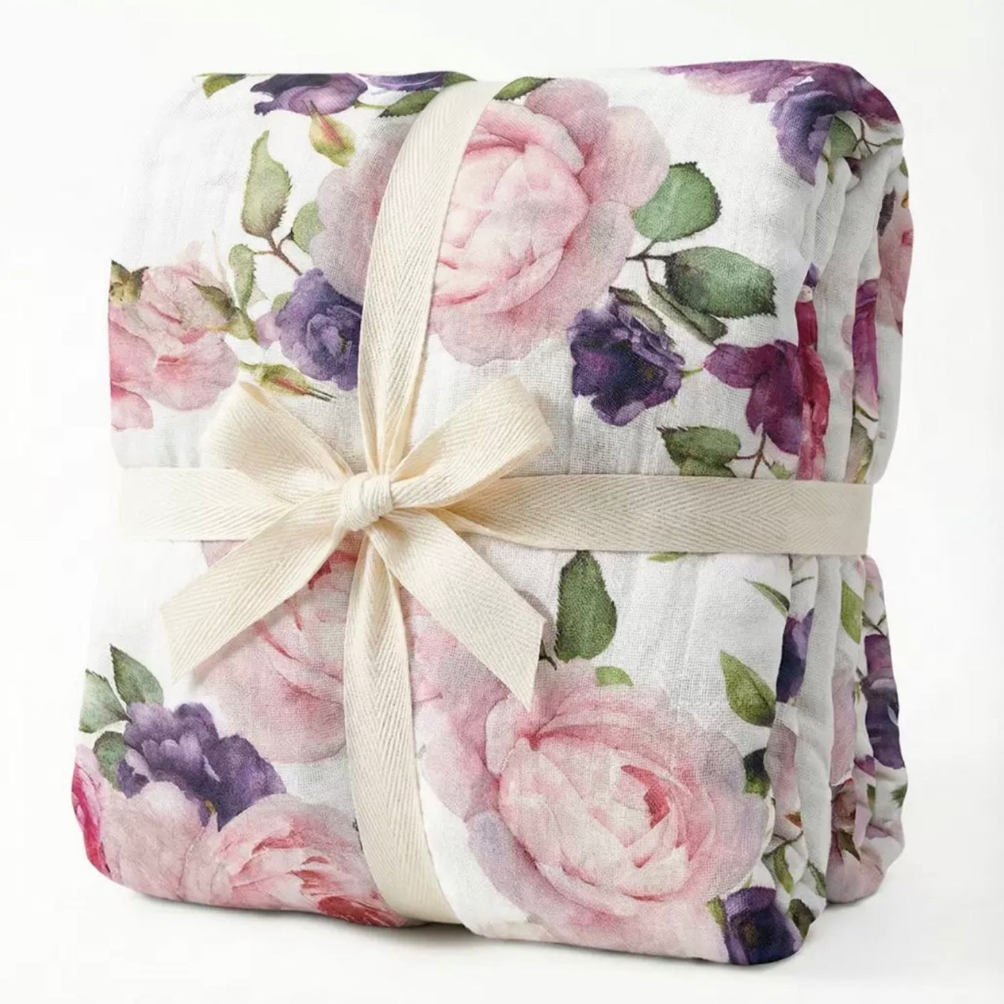 Muslin Baby Blanket – Peony Rose