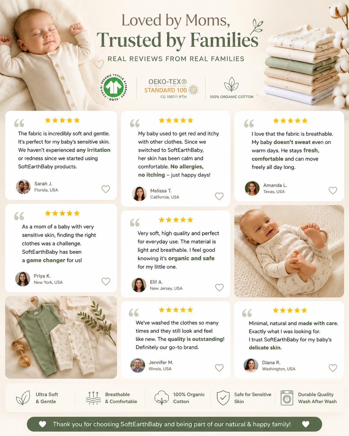 Organic Bamboo Checkered Baby Dress | Ultra Soft & Breathable Toddler Dress | SoftEarthBaby