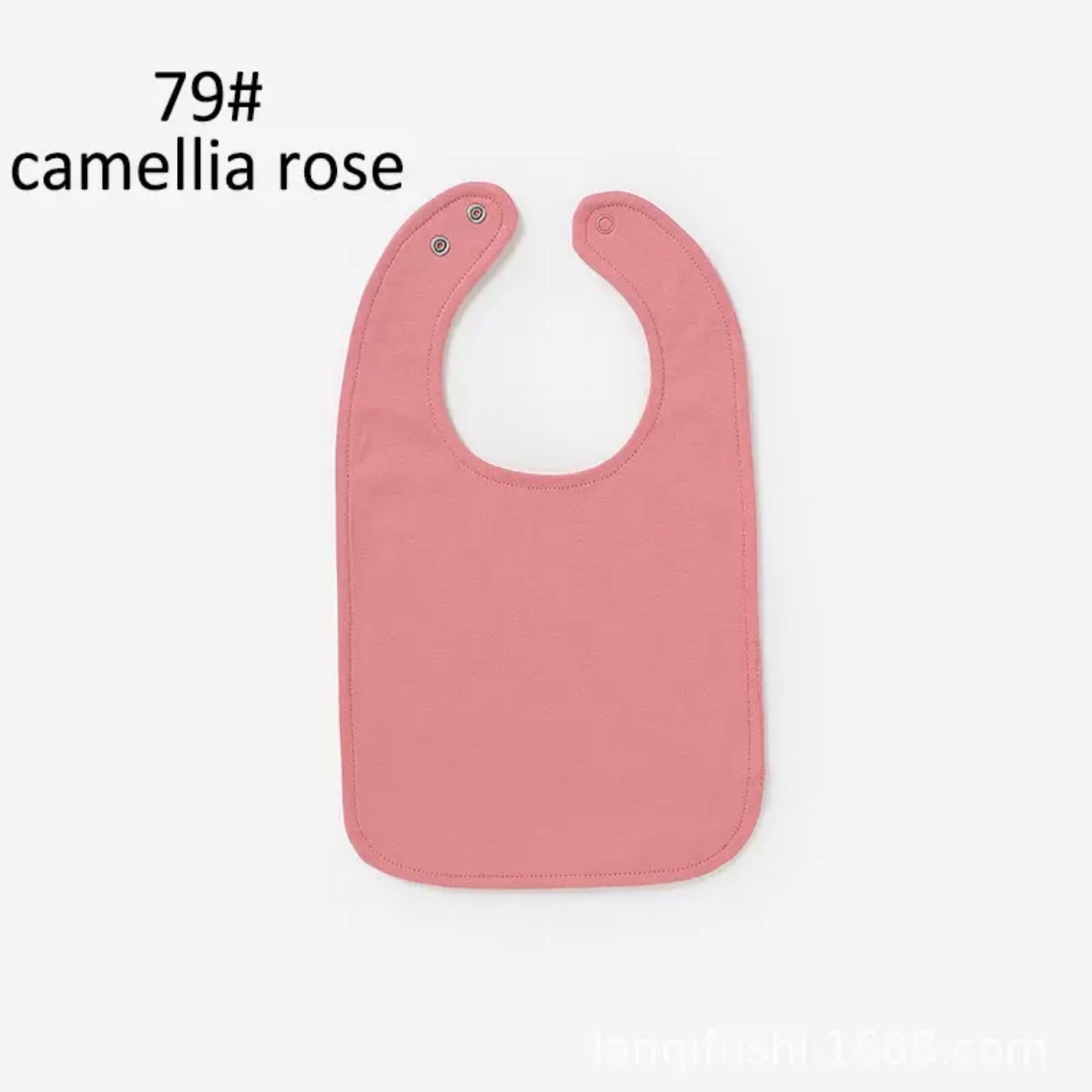 Organic Cotton Baby Bib – Soft Pink Feeding Bib for Babies and Toddlers