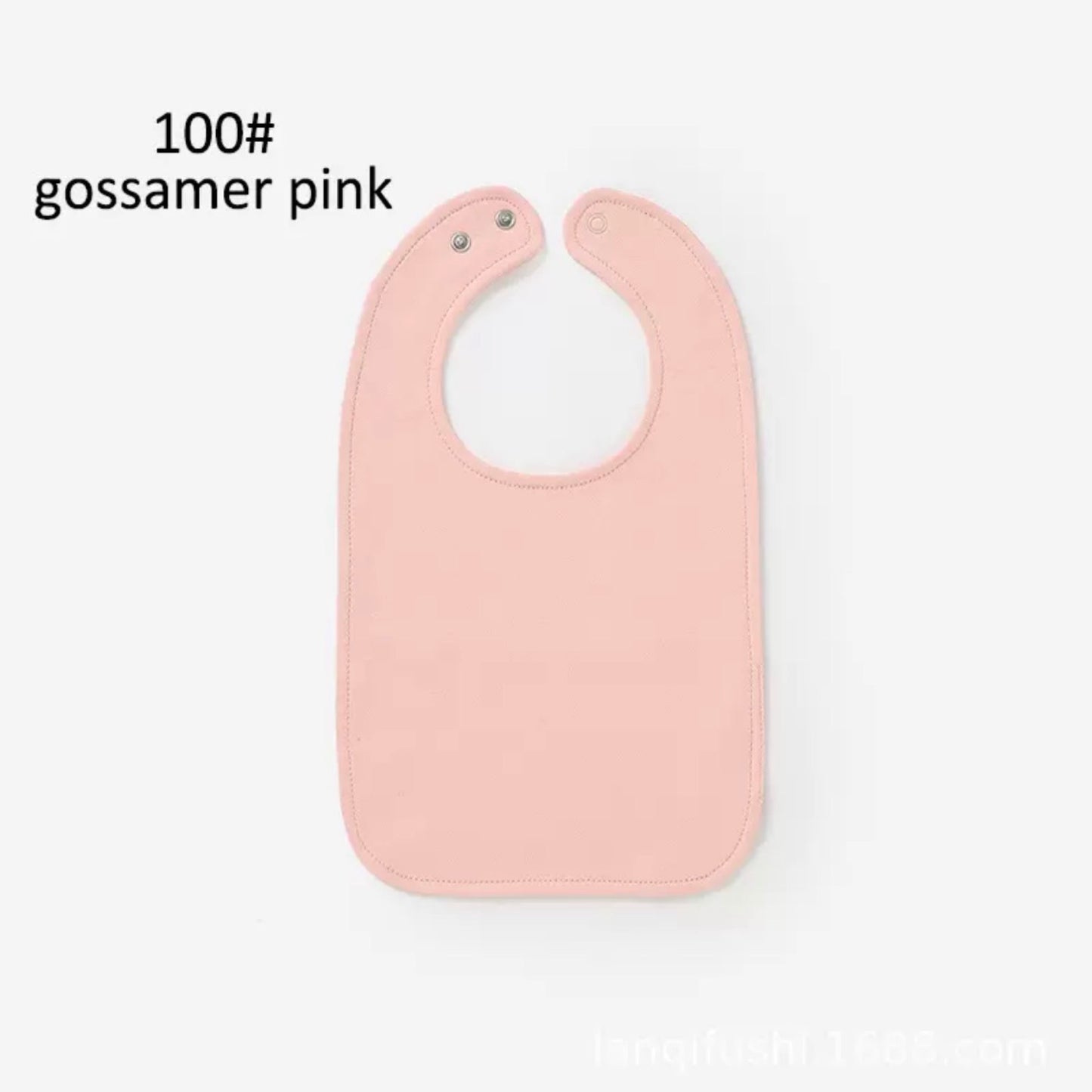 Organic Cotton Baby Bib – Soft Pink Feeding Bib for Babies and Toddlers