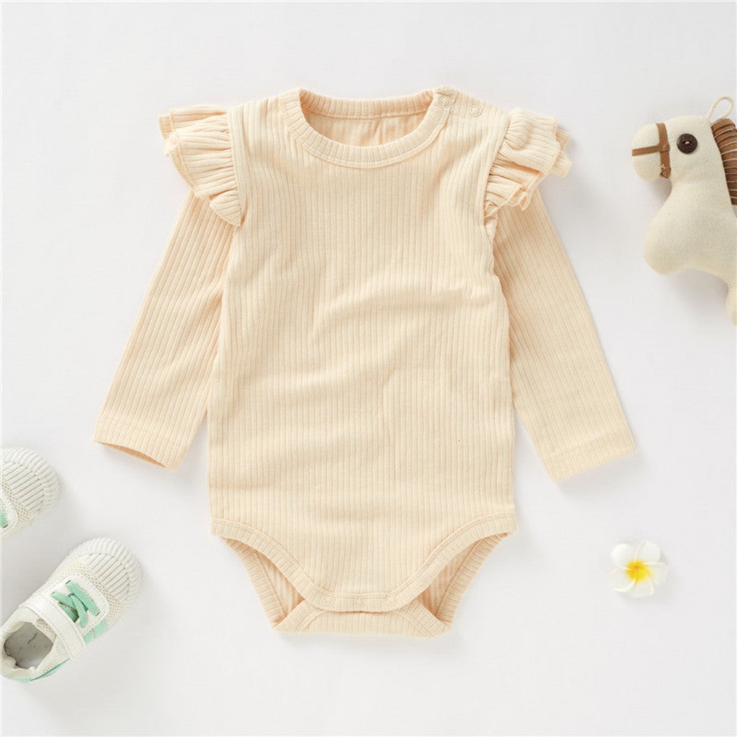 GOTS Certified Organic Cotton Baby Romper | Soft Short Sleeve Bodysuit
