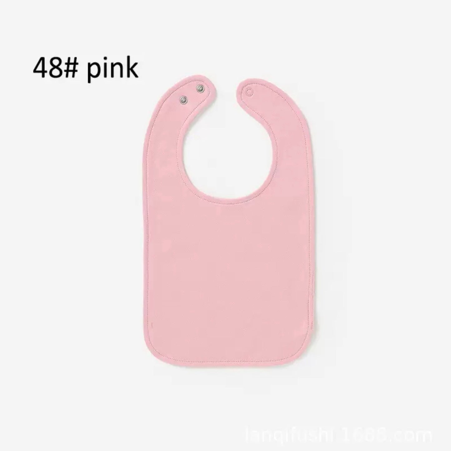 Organic Cotton Baby Bib – Soft Pink Feeding Bib for Babies and Toddlers