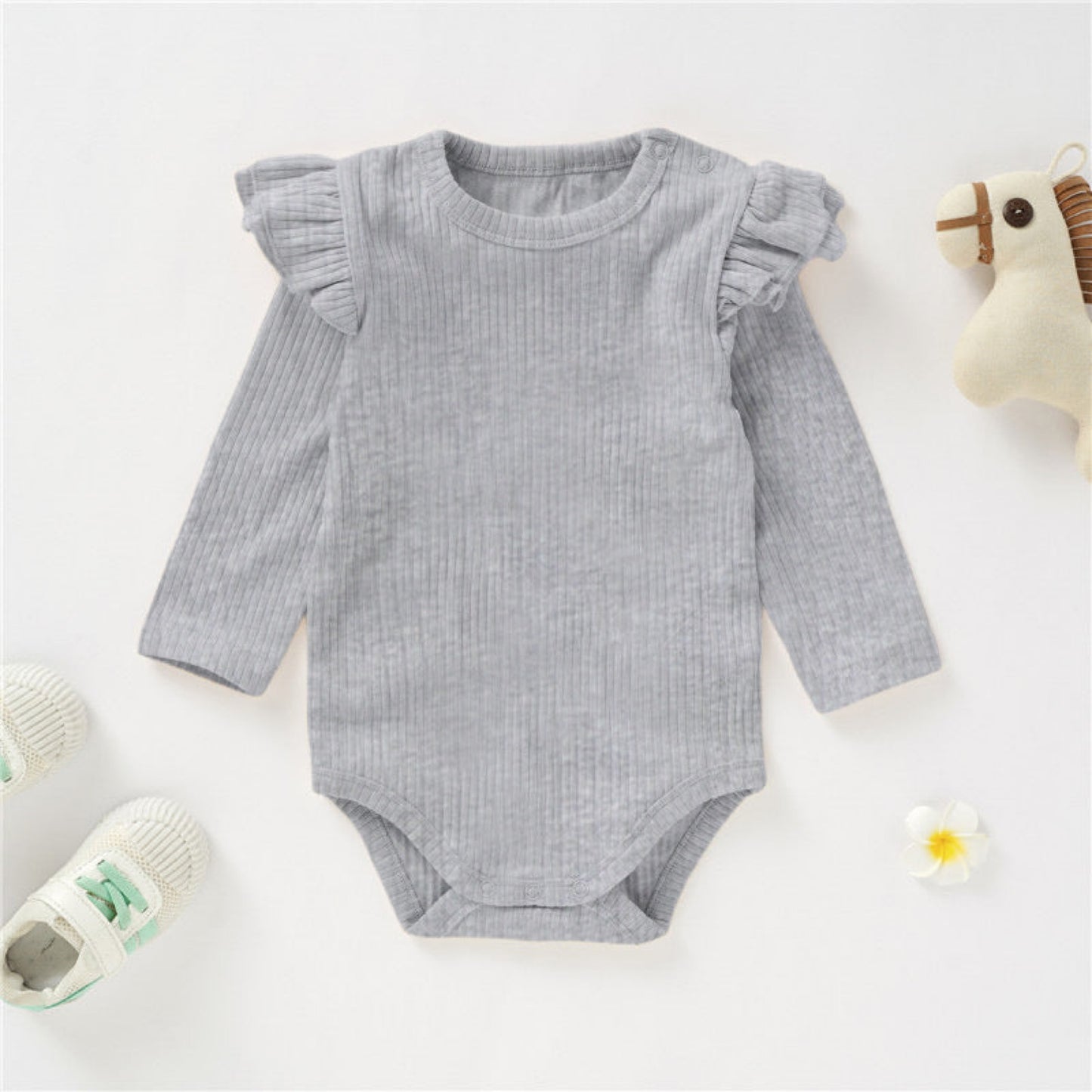GOTS Certified Organic Cotton Baby Romper | Soft Short Sleeve Bodysuit
