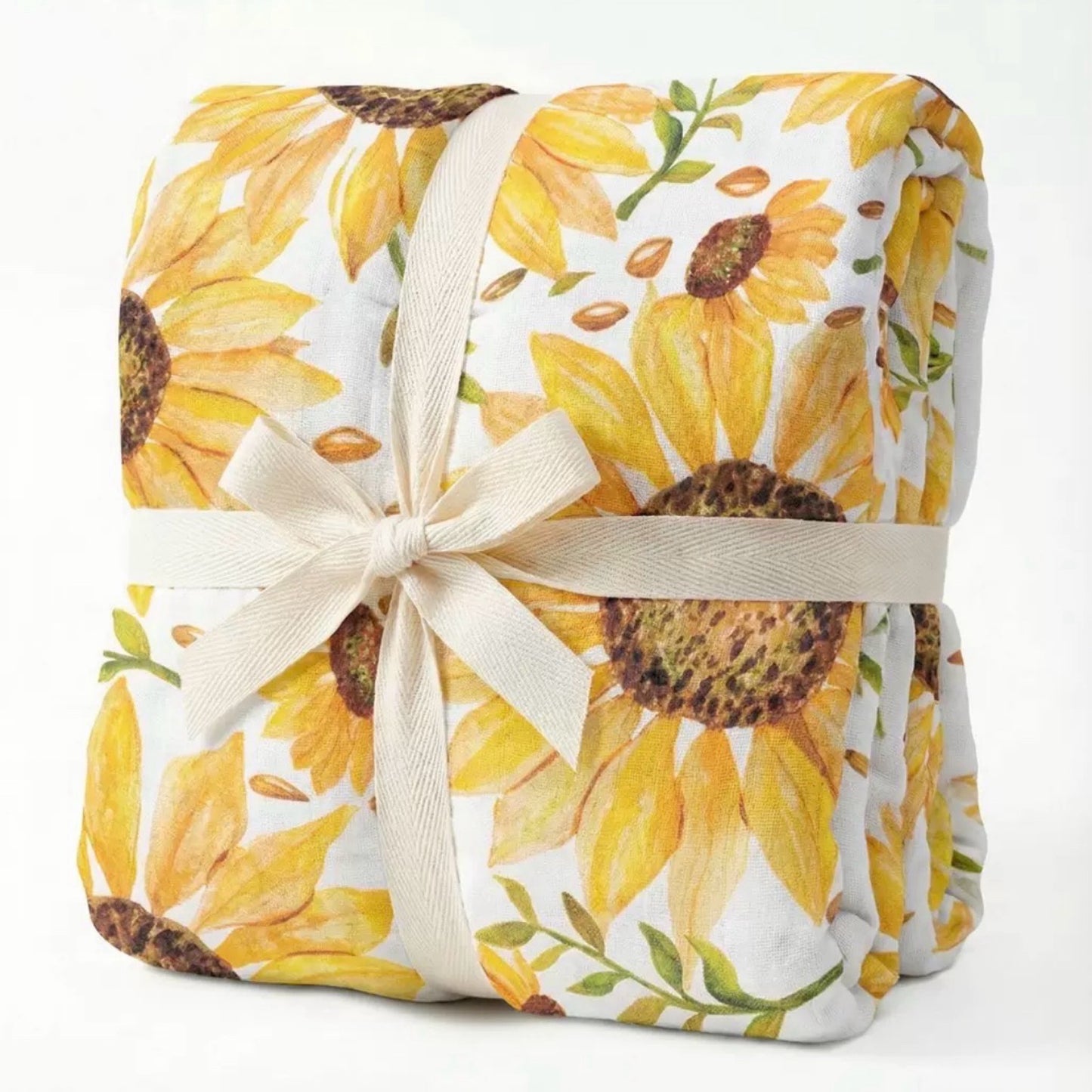 Organic Cotton Muslin Baby Blanket – Sunshine Meadow