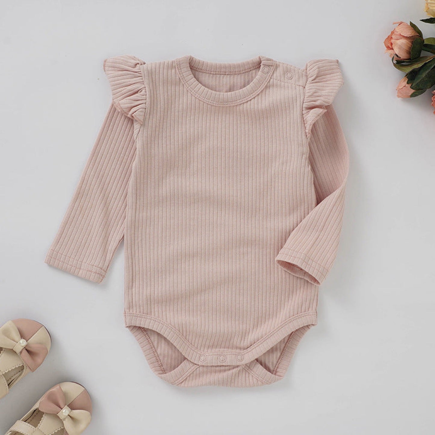 GOTS Certified Organic Cotton Baby Romper | Soft Short Sleeve Bodysuit